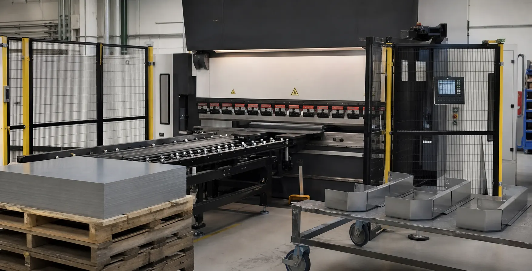press brake production application.