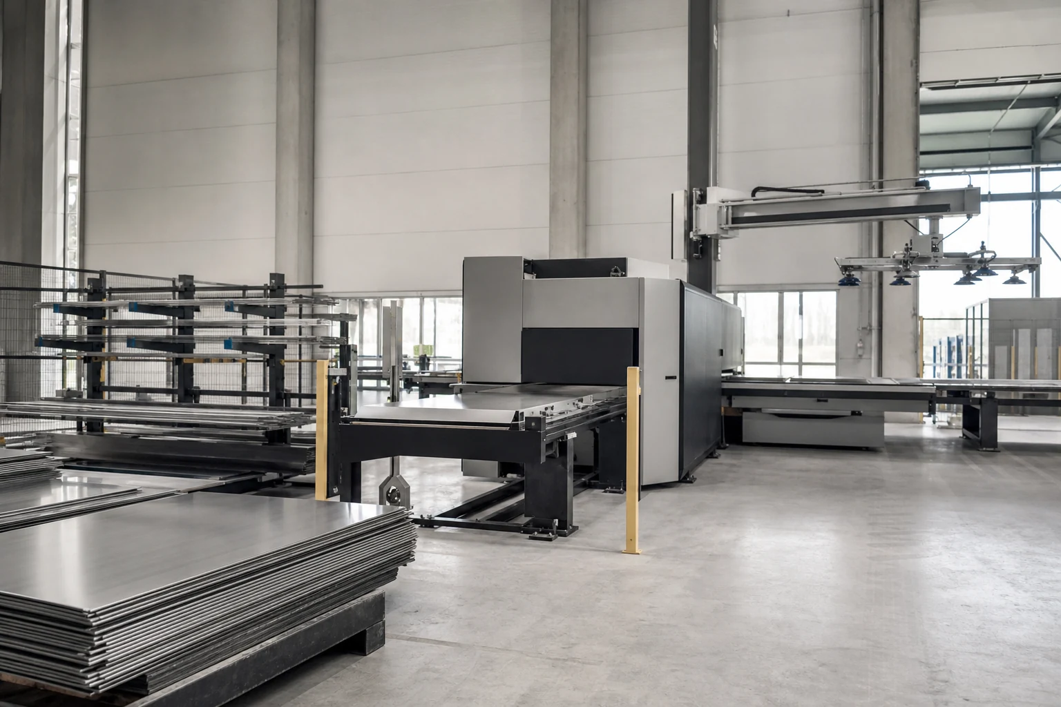 modern sheet metal production support cell.