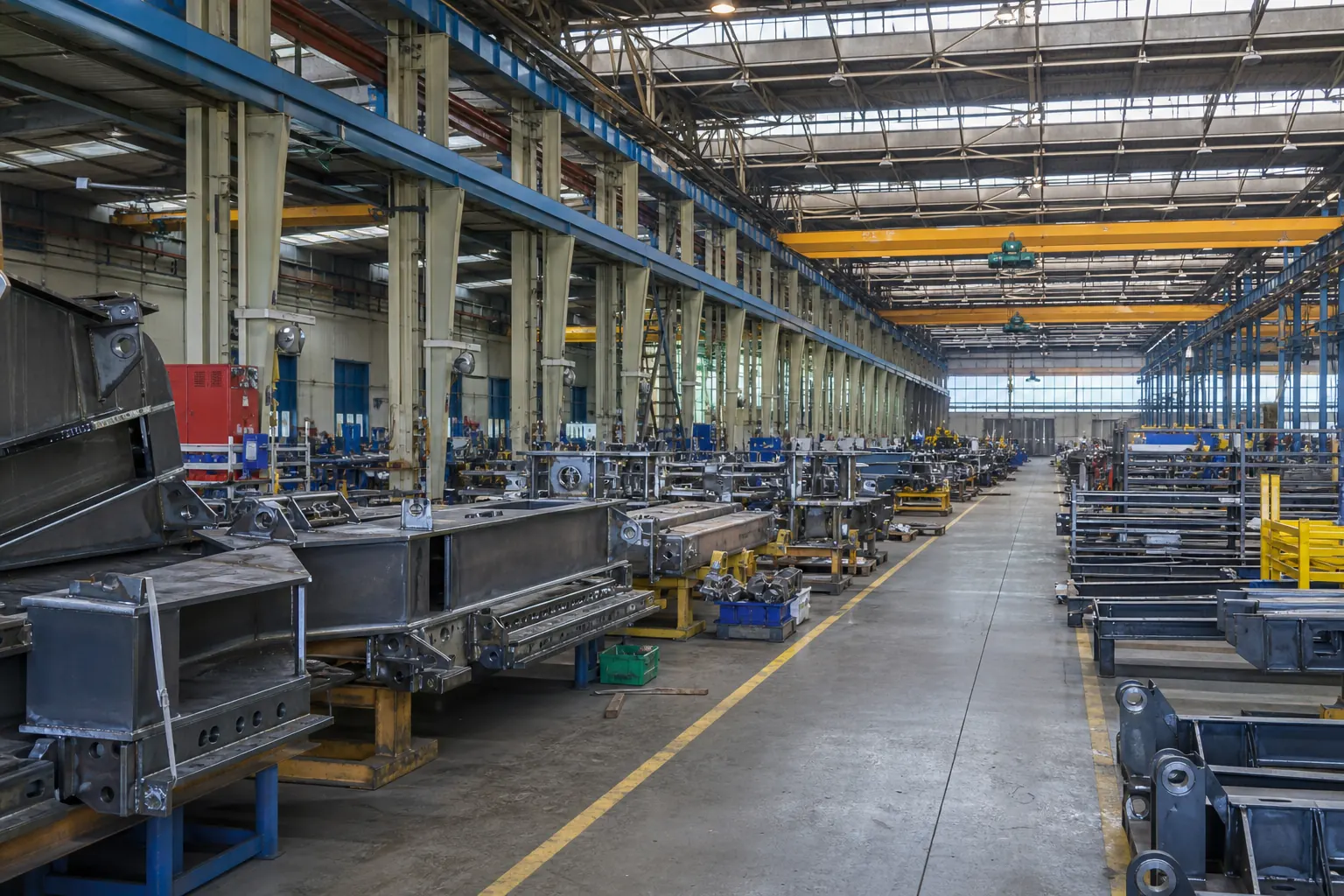 sheet metal factory overview.