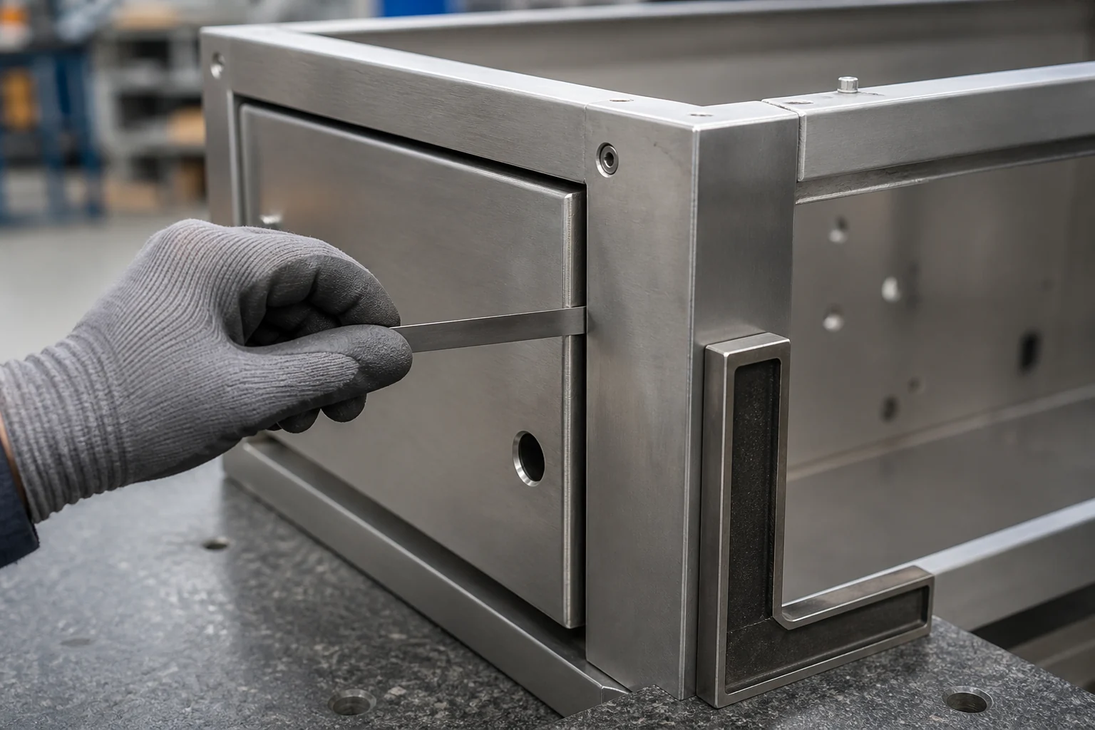 Inspection of a fabricated sheet metal assembly